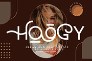 Hoogy, a Sans Serif Font by Wildan Type (Thumbnail 1 of 11)