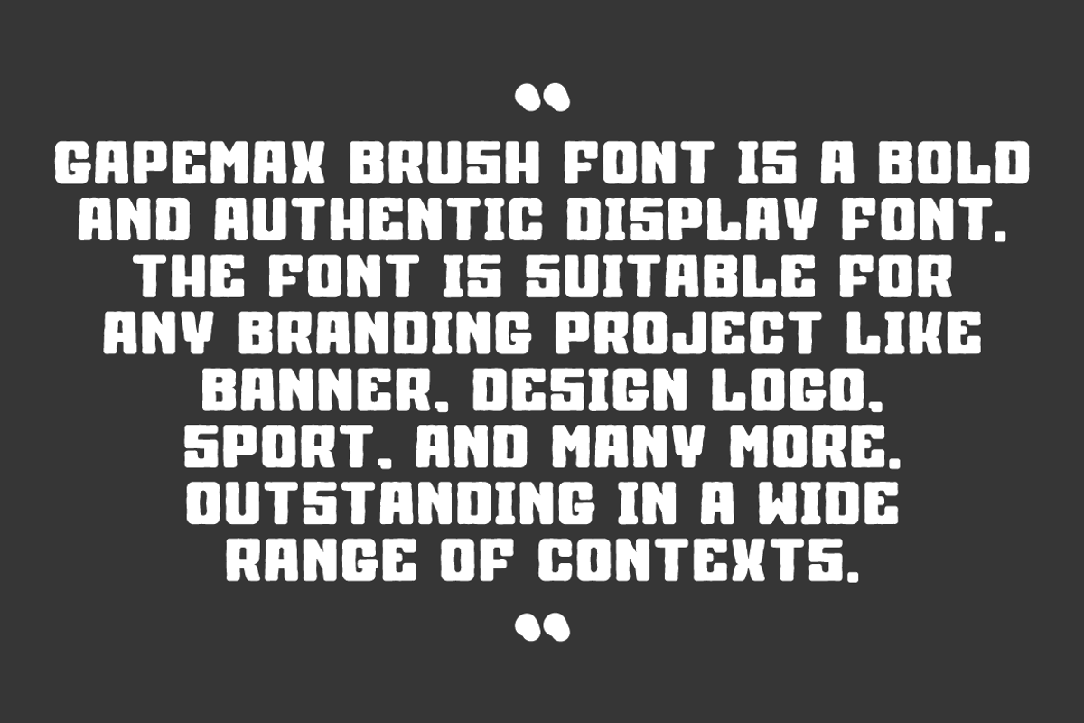 Gapemax Brush, a Handwritten Font by QR Design Studio (Photo 6 of 8)