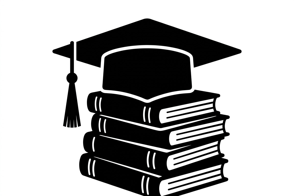 50 Graduation Cap and Book, an Education Illustration by Amazin_art (Photo 6 of 28)