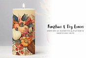 Pumpkins and Dry Leaves, an Object Graphic by Digital Art Creations (Thumbnail 6 of 8)