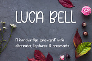 Luca Bell, a Script Font by Kristy Hatswell (Thumbnail 1 of 9)
