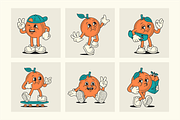 Orange Fruit Cartoon Character, a Food Illustration by ™Creasi (Thumbnail 5 of 7)