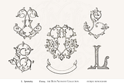 Antique Vintage Monogram Initial L, an Object Graphic by Antique Monograms (Thumbnail 1 of 4)