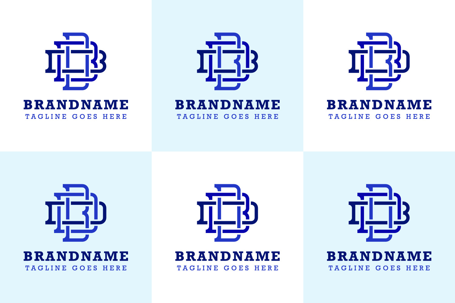 Letters BDB BBD DBB BDD DBD DDB Logo
