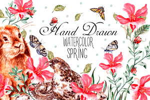 Hand Drawn Watercolor SPRING