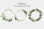 Watercolor olives set, a Food Illustration by mArtstore (Thumbnail 6 of 7)