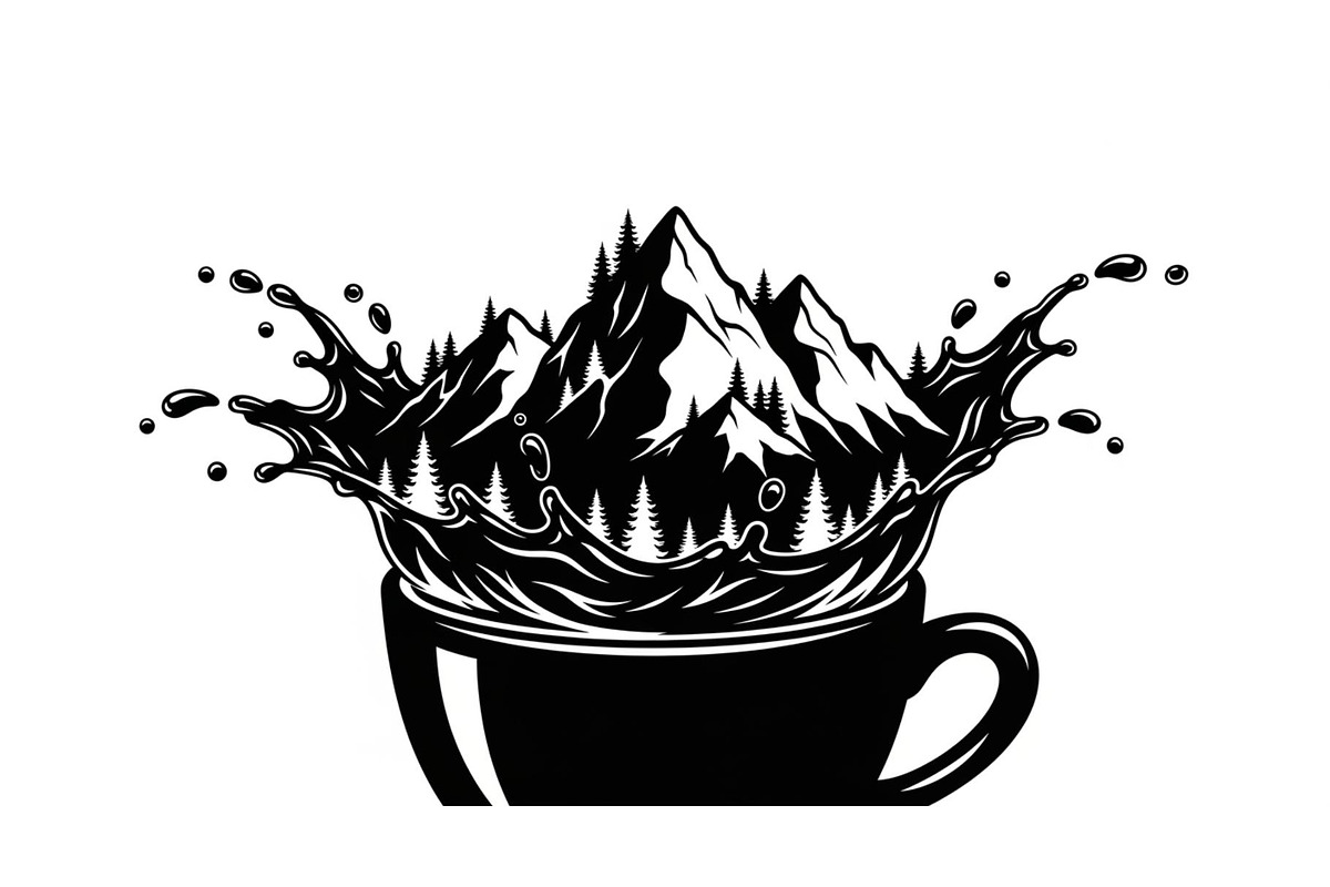 Mountain Coffee Cup Bundle, an Object Illustration by yasushie (Photo 29 of 31)