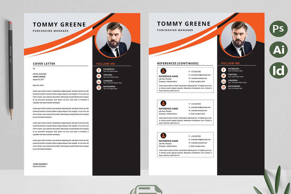 CV Template Layout