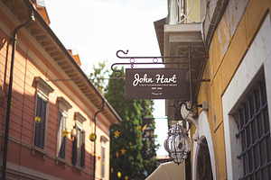 Italian Signs - Realistic Mock Up