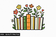 Watercolor Floral Books Clipart Bund, a Graphic by crative8112 (Thumbnail 2 of 11)