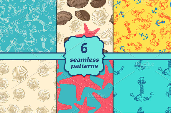 Six Seamless Sea Patterns