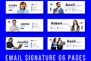 Email Signature Template Layout, a Social Media Template by MightyDesign (Thumbnail 1 of 5)