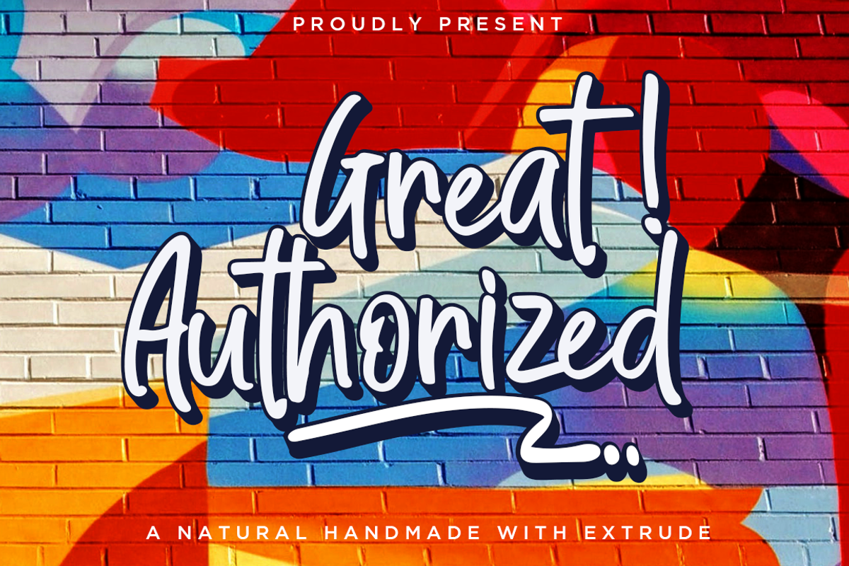 Great Authorized / Handmade Font, a Script Font by Haksen (Photo 1 of 8)
