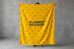 Blanket Mockup Template, a Household Mockup by graphypix