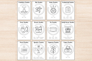 Monthly Habit Trackers BUJO Template, a Stationery Template by DigitalDoodlesToday (Thumbnail 4 of 7)