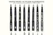 Writer Writes: 91 Fountain Pens & .., an Illustration by Unember (Thumbnail 5 of 6)
