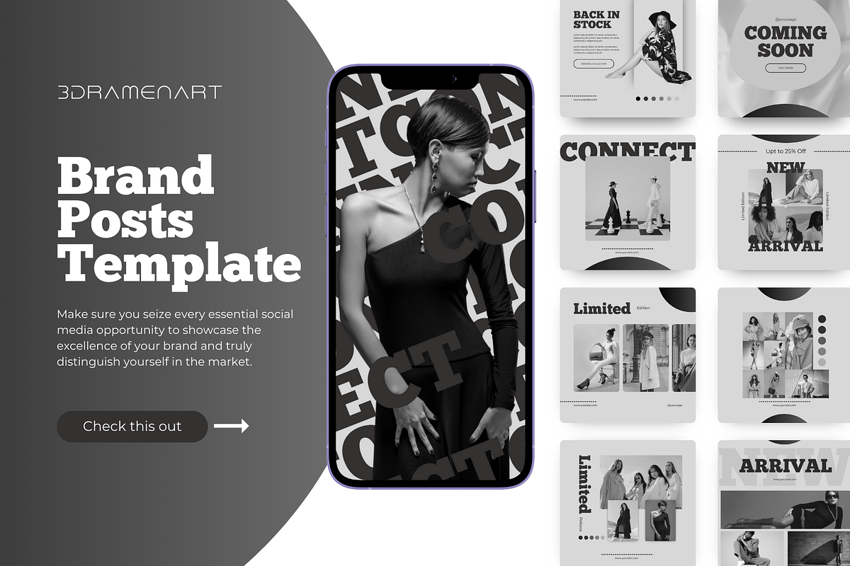 50 Branding Posts | Canva Template