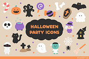 Halloween Party Icons, an Outline Icon by Canned Cat (Thumbnail 2 of 7)