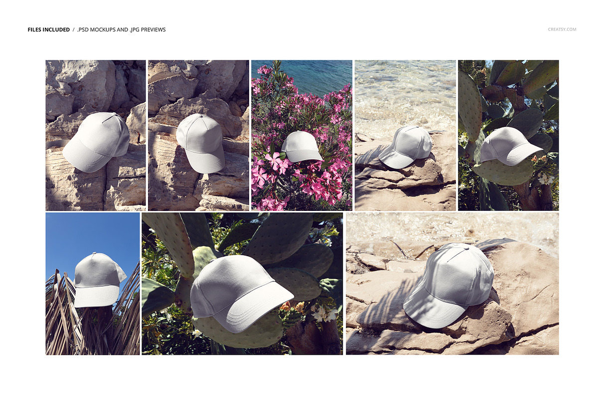 Yupoong 6089M Snapback Summer Mockup, a Hat Mockup by creatsy5 (Photo 2 of 9)