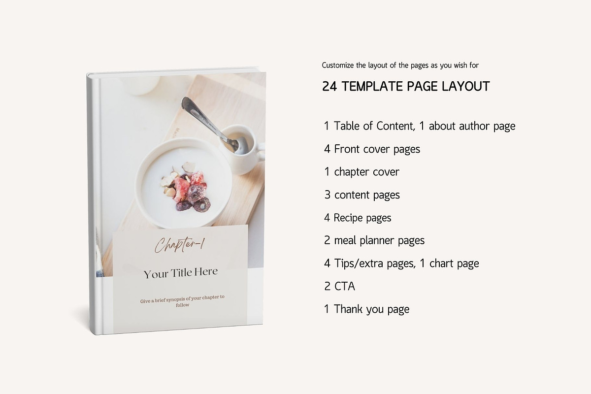 Nutrition Recipe Template Bundle, a Magazine Template by Deepa Template Studio (Photo 7 of 25)