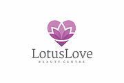 Lotus Love Floral Heart Spa Logo, a Branding & Logo Template by yopie (Thumbnail 1 of 4)