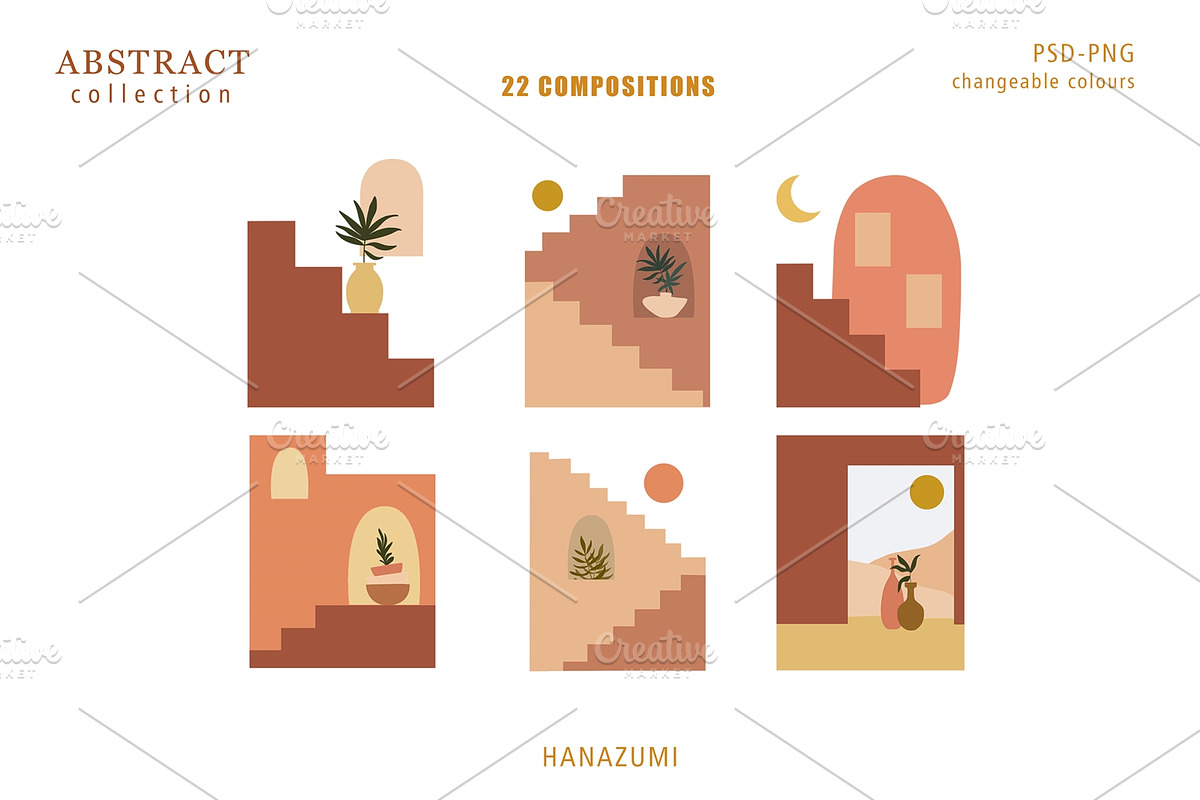 Modern Abstract & Botanical, an Illustration by Hanazumi (Photo 12 of 21)