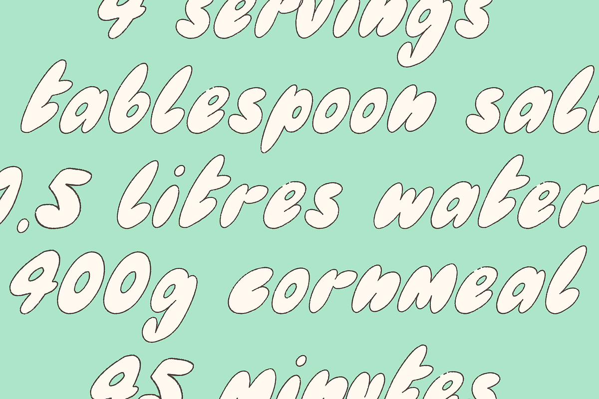POLENTA — soft fluffy bubble font, a Handwritten Font by Studio Noppo (Photo 5 of 5)