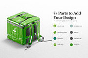 Delivery Bag Mockups, a Cups & Container Mockup by rebrandy (Thumbnail 3 of 9)