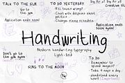 Handwriting Font, a Script Font by Headquarters (Thumbnail 1 of 2)