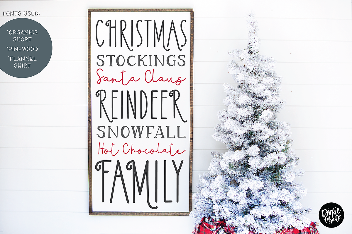FARMHOUSE CHRISTMAS FONT BUNDLE, a Script Font by Blush Font Co. (Photo 3 of 26)
