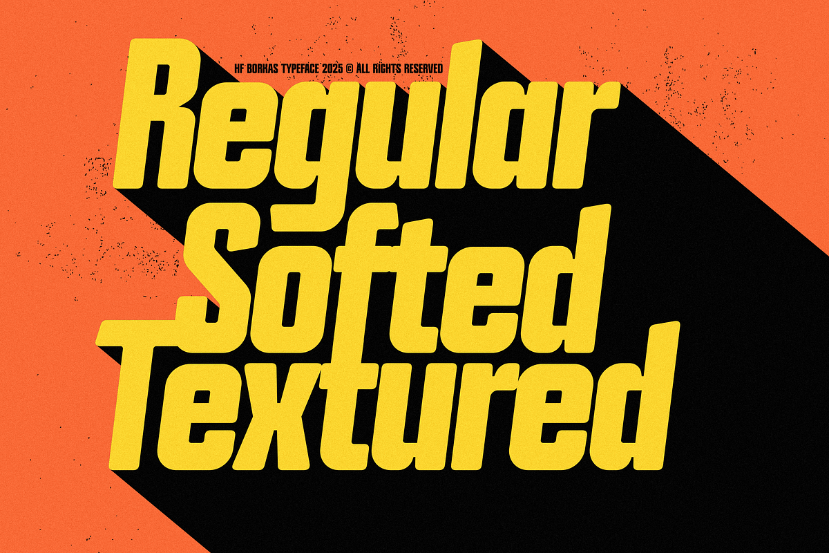 HF Borkas - Bold Sans Serif, a Sans Serif Font by 24Design Studios (Photo 6 of 15)