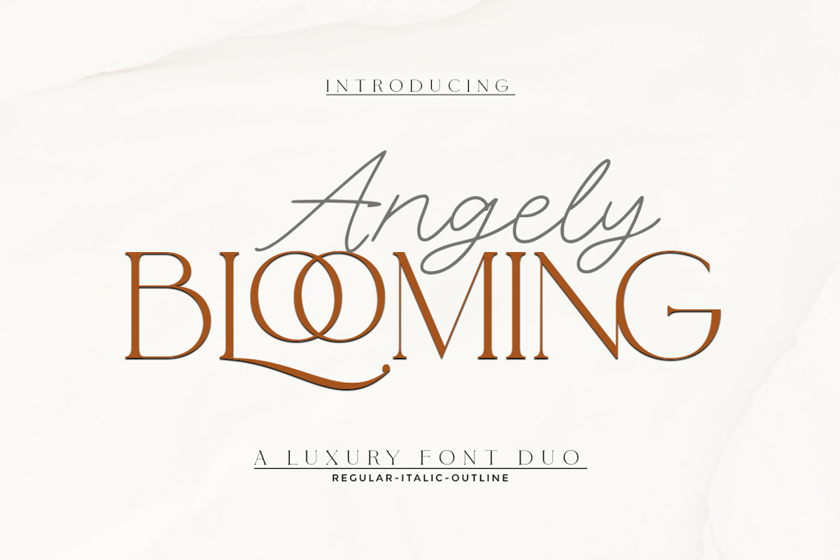 Angely Blooming Duo, a Script Font by Letter Fresh (Photo 1 of 8)