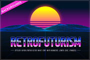 Retrofuturism OTF Vapor Wave Font, a Sans Serif Font by Ckybe's Corner (Thumbnail 1 of 10)