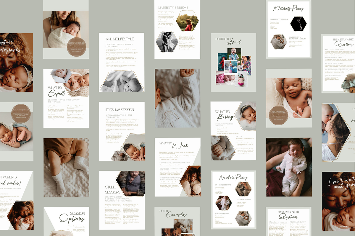 GOLD Newborn Photography Guide, a Magazine Template by Signature Edits (Photo 6 of 11)