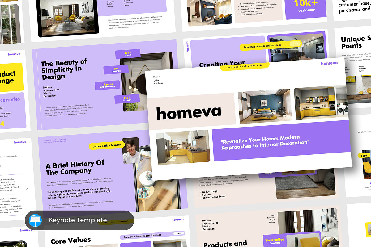 Homeva Product Catalog Keynote, a Presentation Template by TMint Creative (Photo 1 of 5)