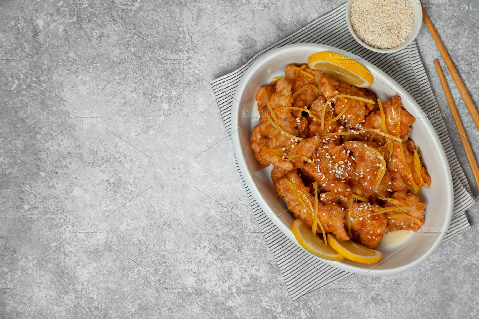 chicken lemon asian, a Food & Drink Photo by natashamam