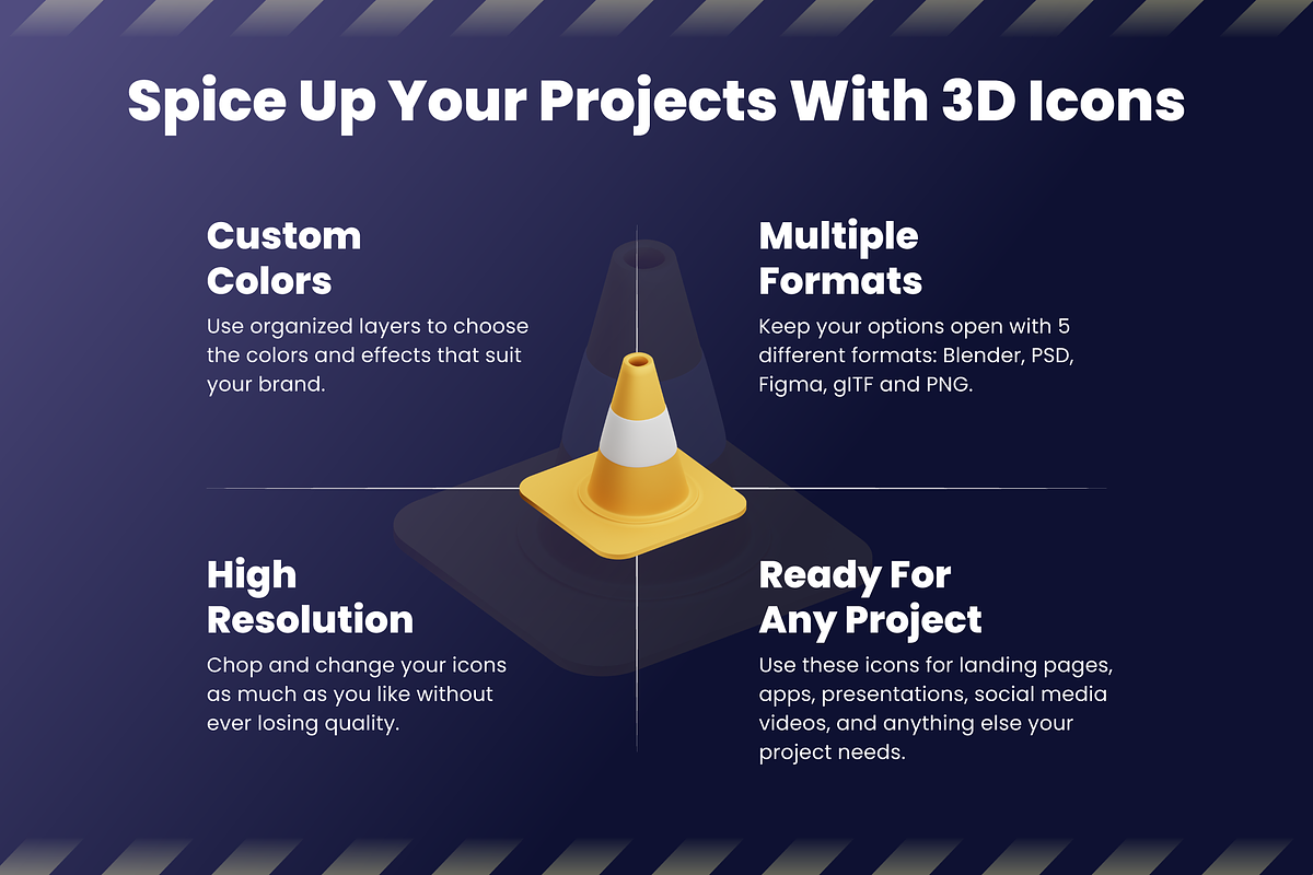 3D Construction Icons, an Architecture 3D Model by Flat Icons (Photo 2 of 7)