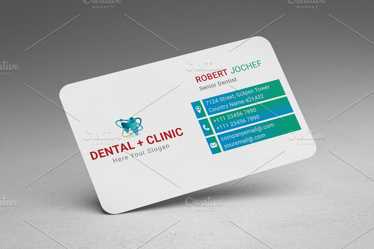 Dentist Business Card, a Business Card Template by graphicsunday (Photo 4 of 5)