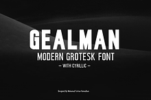 Gealman Modern Groteska font
