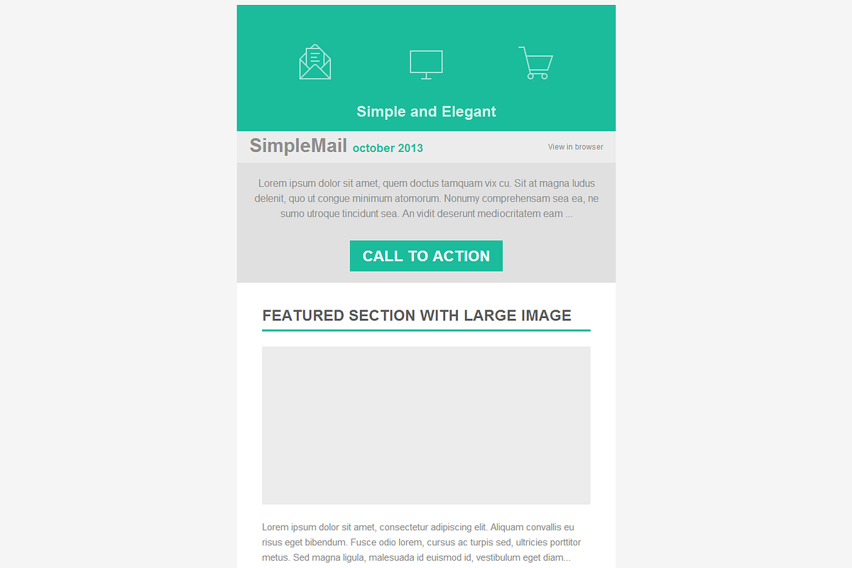 SimpleMail Email Newsletter, a Websites & App Template by Crazyleaf (Photo 2 of 5)
