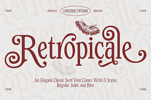 Retropicale - Classic Serif Font