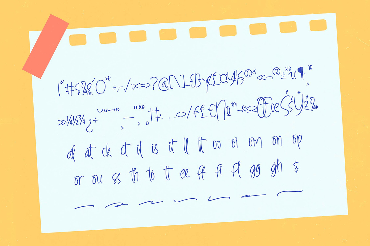 Sanknotes - Sticky Notes Font, a Script Font by stylishtype.co (Photo 12 of 20)