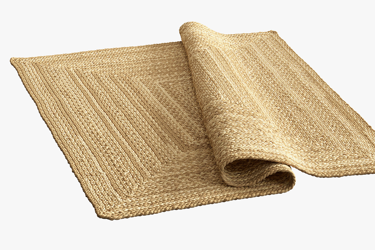Dina Coastal Jute Rug Square, a Furniture 3D Model by 3dmitruk (Photo 10 of 15)