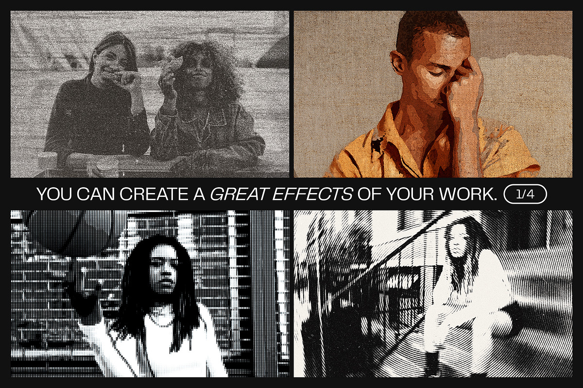 12 Photo Effect Templates, a Layer Style Add-On by iDoodle Studio (Photo 3 of 6)