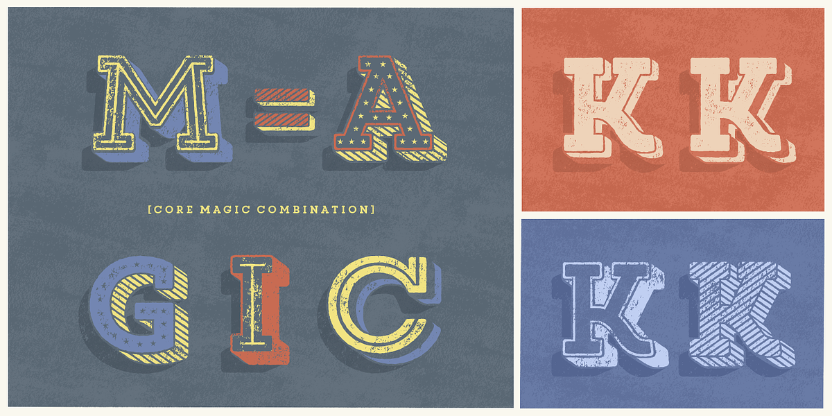 Core Magic Rough, a Slab Serif Font by S-Core (Photo 4 of 9)