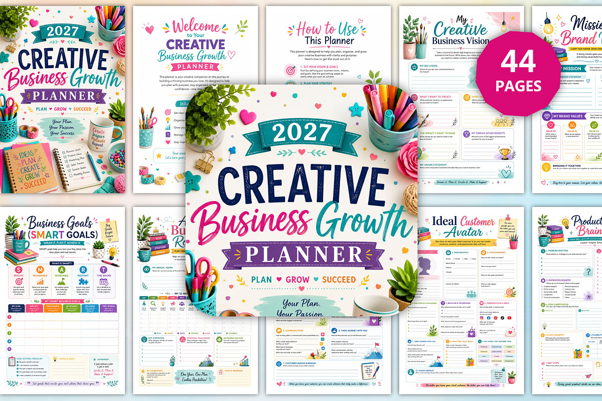 2027 Business Growth Planner, a Stationery Template by Designmela01 (Photo 1 of 4)