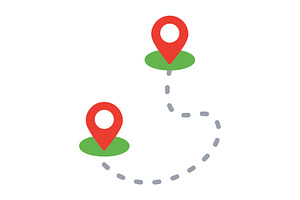 Location Flat Icon, a Duotone Icon by Pexelpy