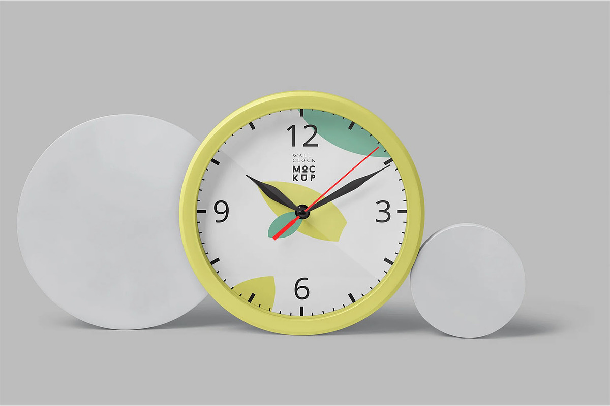 Round Wall Clock Mockups, a Product Mockup by megostudi0 (Photo 7 of 7)