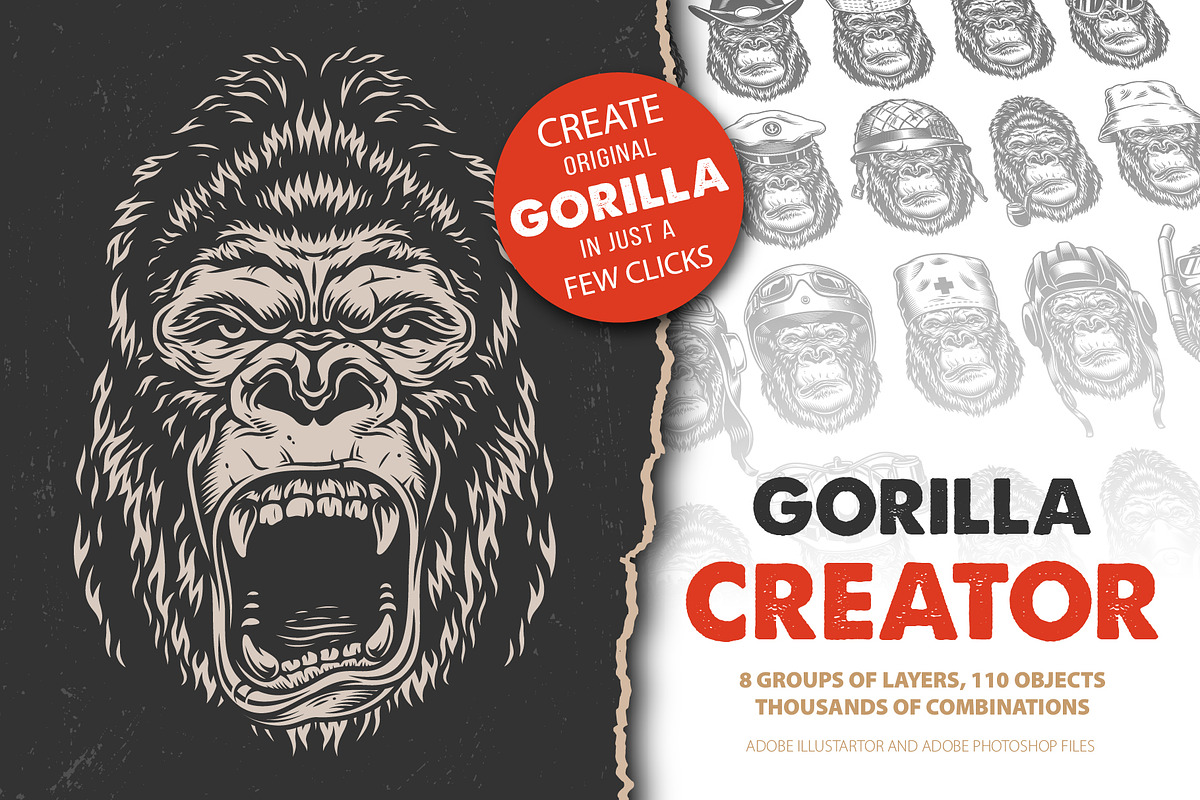 Gorila creator, a Graphic by DGIM studio