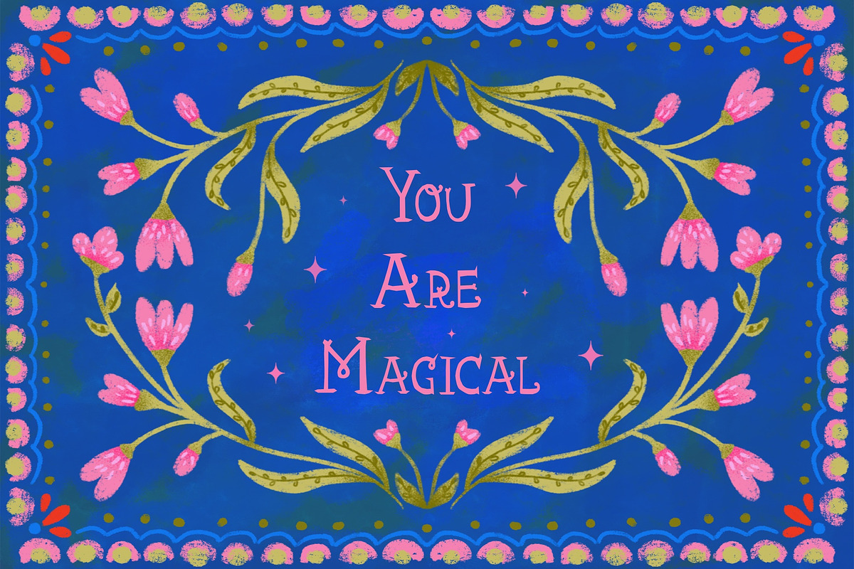 Fairytale Whimsy Hand Drawn Font, a Handwritten Font by Deb M Illustrates (Photo 2 of 6)